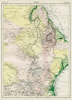 Amazing Deserts Gallery: Nile map 1884