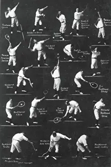 Moustache Prints: Nineteen Tennis Strokes