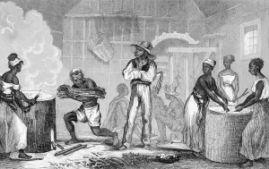 Cleaning Prints: Nineteenth-Century Print of Slave Labor In Brazil