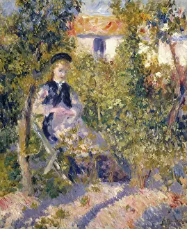 Post Impressionist Prints: Nini In The Garden (Nini Lopez)