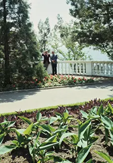 Huty31503 Prints: Nixon And Brezhnev At Black Sea Resort