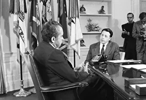 Resignation Prints: Nixon Meeting With Caspar Weinberger