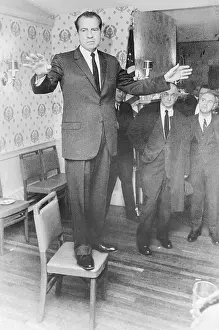 Concord Prints: Nixon Standing on Chair
