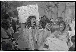 NJ Coalition for Battered Women Protesting Budget Cuts