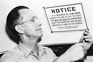 Equality Prints: Noble Bradford Removes Segregation Sign
