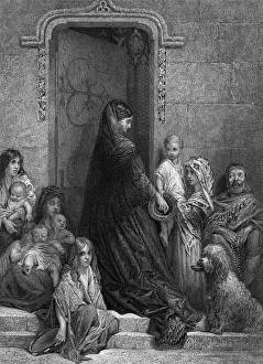 Noblewoman Giving Alms to Poor