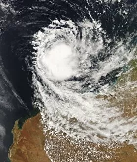 Images Dated 22nd August 2008: nobody, background, nature, tropical, storm, aerial view, weather, cyclone