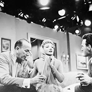 Noel Coward with Claudette Colbert and Charles Russel