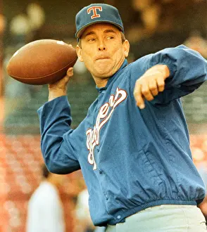 Milwaukee Prints: Nolan Ryan in Football Pitching Stance