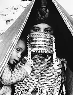Nomadic Woman in a Veil