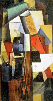 Moscow Prints: The Nonstop Station. Kuntsevo, 1913. Artist: Kazimir Malevich