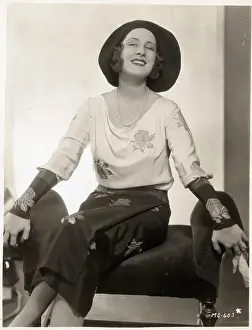 Blouse Prints: Norma Shearer In Elegant Afternoon Outfi
