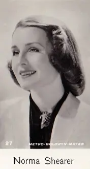 Norma Shearer, Film Stars series, collectible C T Bridgewater cigarette card, 1940