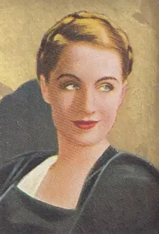 Norma Shearer, Movie Stars series, collectible cigarette card, 1934