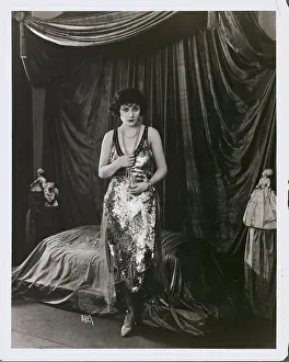 Norma Talmadge Posing with Pearls