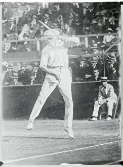 Norman Brookes Playing Tennis