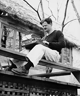 Norman Corwin Typing Manuscript