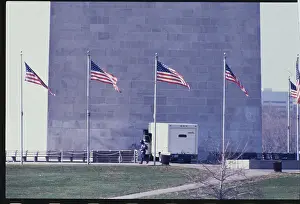 Norman David Mayer Strolling Outside Washington Monument