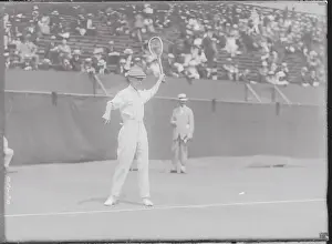 Brooks Prints: Norman E. Brooks in Tennis Action