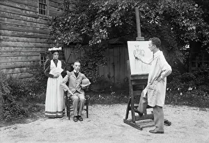 Norman Rockwell Drawing Modern Models