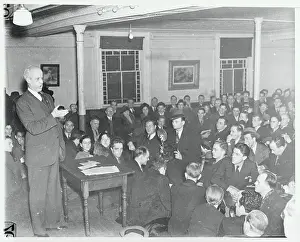 Rhetoric Prints: Norman Thomas Addressing Meeting