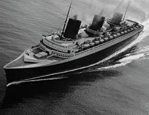 The Normandie Sailing on the High Seas