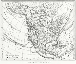 Images Dated 7th February 2014: North America 1850 Engraving