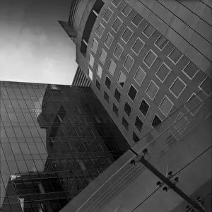 Reflecting Prints: North station, Brussels, Belgium, Europe