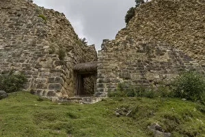 Northeast entrance to the Fortress of Kuelap, Chachapoyas, Amazonas, Peru, South America