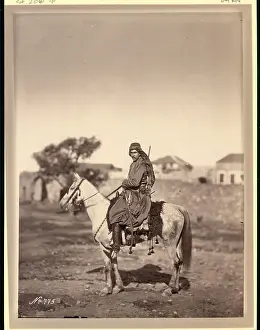 Horseman Prints: Northern African Soldier on Horse