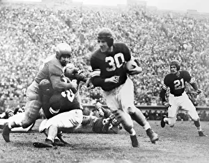 Agility Prints: Northwestern Fullback Eluding Defenders