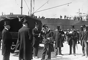 Olav V Prints: Norway's Prince Doffing His Hat to Others