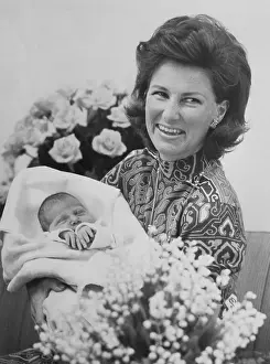 Norway's Princess Sonja with Her Newborn Princess Martha Louise