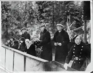 Olav V Prints: Norwegian Royals Watching Ski Event