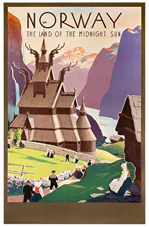 Norwegian Stave Church Poster