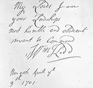 Note from British Pirate William Kidd Norgate
