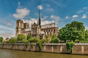 Images Dated 31st May 2012: Notre-Dame Cathedral in the spring, Paris, France