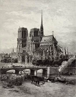 Images Dated 16th April 2019: Notre Dame de Paris