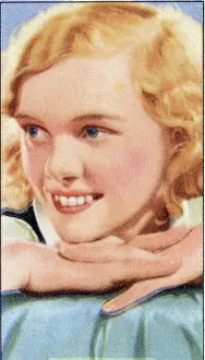 Nova Pilbeam, Portraits of Famous Stars series, collectible Gallaher cigarette card, 1935
