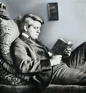 Reclining Prints: Novelist Frank Norris Reading
