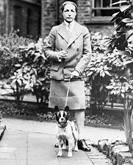 Lesbian Prints: Novelist Radclyffe Hall with Her Pet Dog