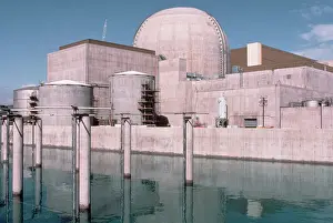 Nuclear Reactor Reflected In Pond