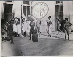 Nude and Distraught Mental Patients at Cuban Asylum