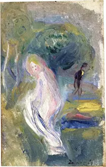 Post Impressionist Prints: Nude With Figure In Background