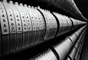 Calculator Prints: Numbered Rolls of Computer Tape