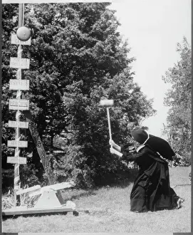 Habit Prints: Nun Clanging the Gong