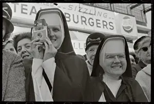 Nun Taking Picture of Pope Paul VI