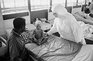 Nun Treating Young Child with Smallpox