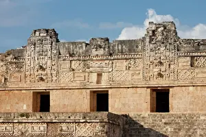 Uxmal Prints: Nunnery Quadrangle building, Uxmal, Mexico