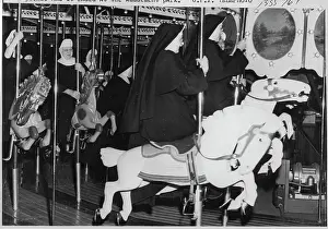 Habit Prints: Nuns on a Merry Go Round